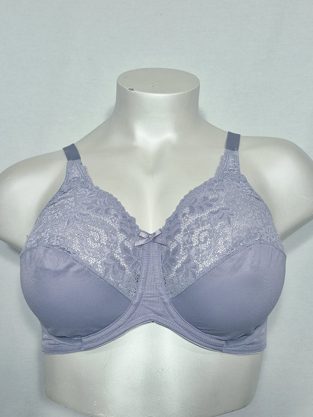 40DD Lilyette 428 Comfort Lace Minimizer Underwirr Bra Lavender